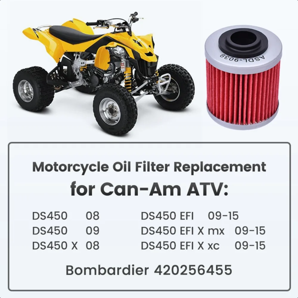 

560 Motorcycle Accessories Engine Oil Filter for Can-Am ATV DS450 2008 2009 DS450 EFI