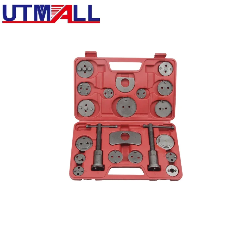 

21pcs Auto Universal Disc Brake Caliper Car Wind Back Pad Piston Compressor Automobile Garage Repair Tool Kit Set