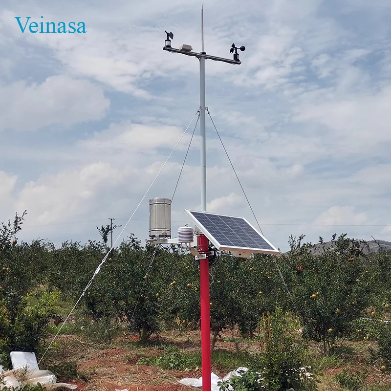 2026 Intelligent Agricultural Weather Station AAWS010 Monitoring System Cloud Platform Software Automatic 4G Solar Aluminum 1 Ye