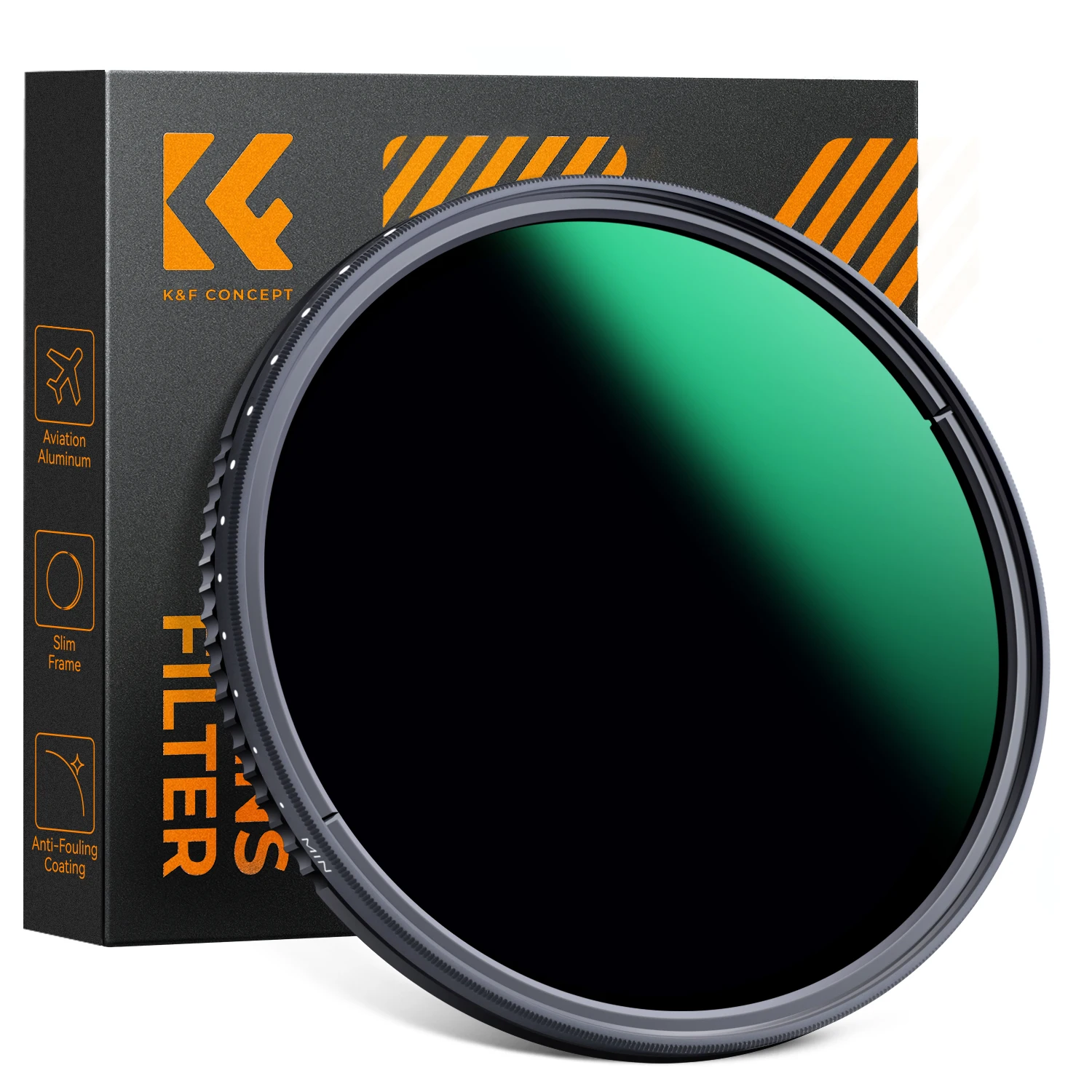 Mejor filtro ND variable para fotografía profesional: K&F Concept ND2-32 de 52-82 mm
