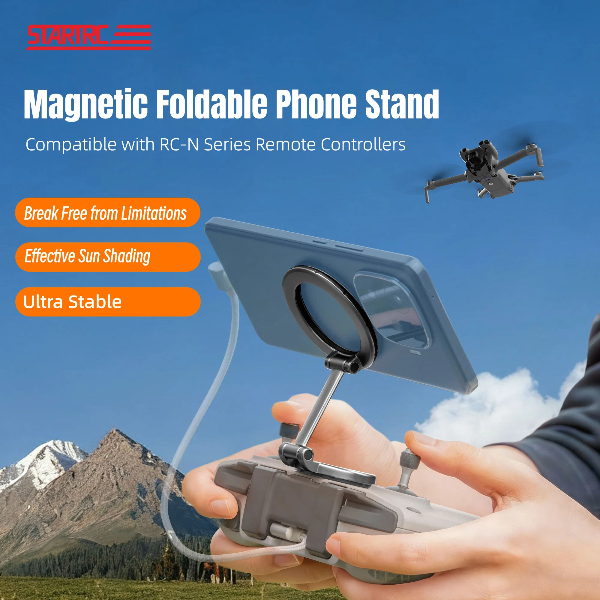 Adjustable Magnetic Phone Stan - Drone Dji Rc N2 ulasan dan harga
