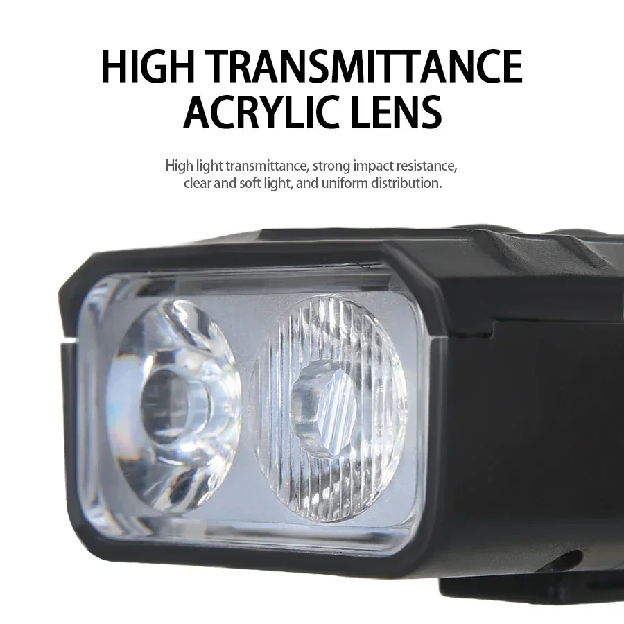 MTB الذكية الاستشعار الجبهة LED أضواء دراجة USB قابلة للشحن في الهواء الطلق ركوب مصباح يدوي مع 7 طرق ليلة ركوب الشعلة مقاوم للماء