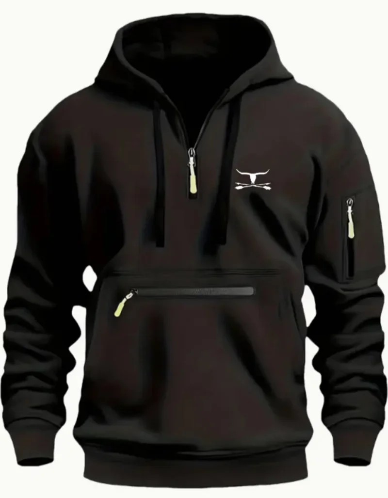 

Men's youthful and energetic fashion long-sleeved sweatshirt, solid color, 2025 autumn/winter collection, casual and fashionable