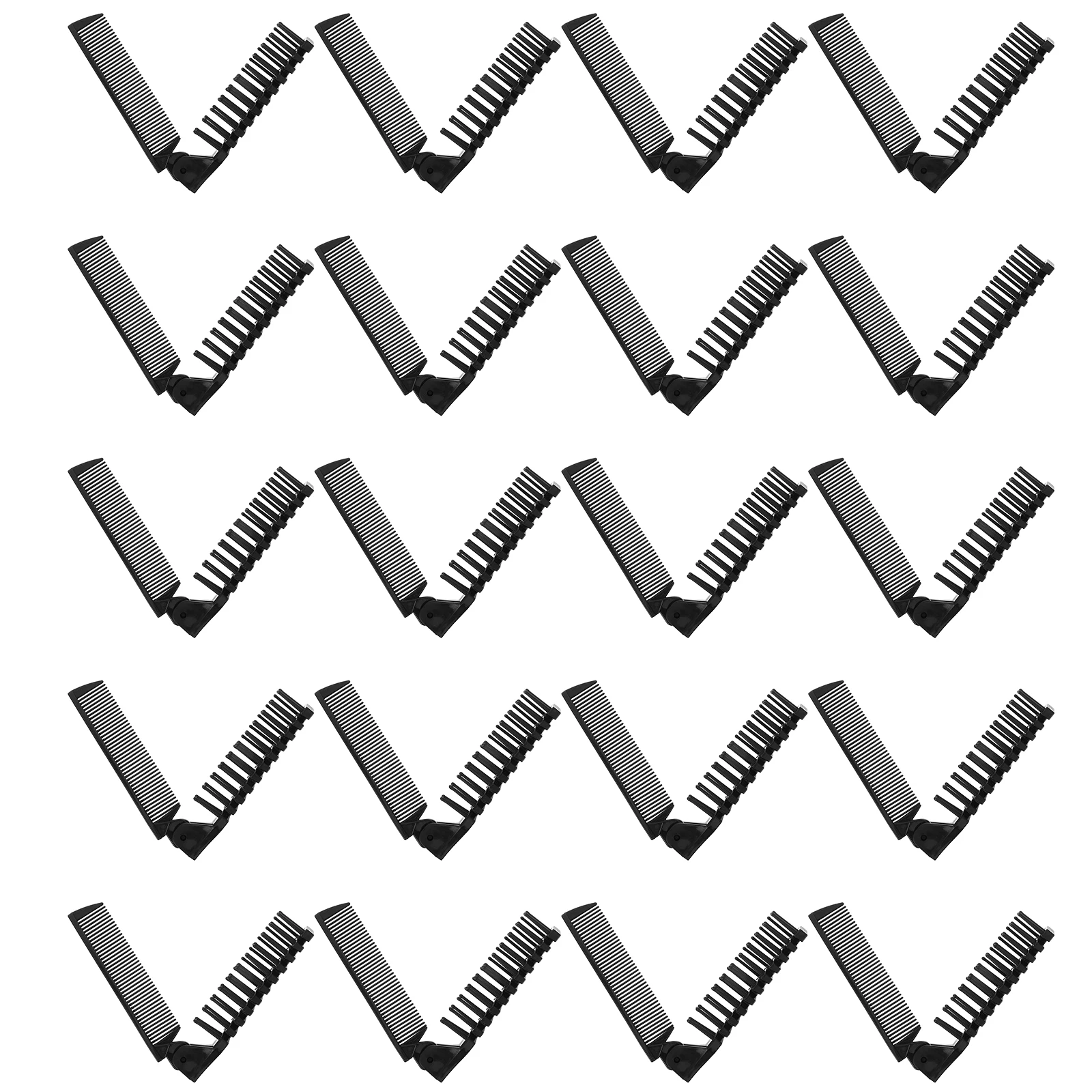 

20pcs Folding Comb Hair Brush Double Sided Foldable Combs For Purse Travel Pocket Stylish Foldable Hair Brush Men Women Beaded
