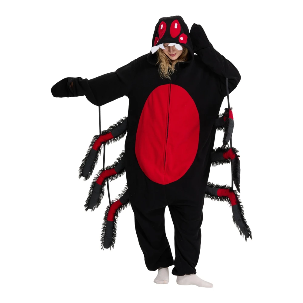 Onesieshow Animal Kigurumi Pyjamas Halloween Onesie Adult Cartoon Jumping Spider Pajama Cosplay Party Costume Women Men Homewear