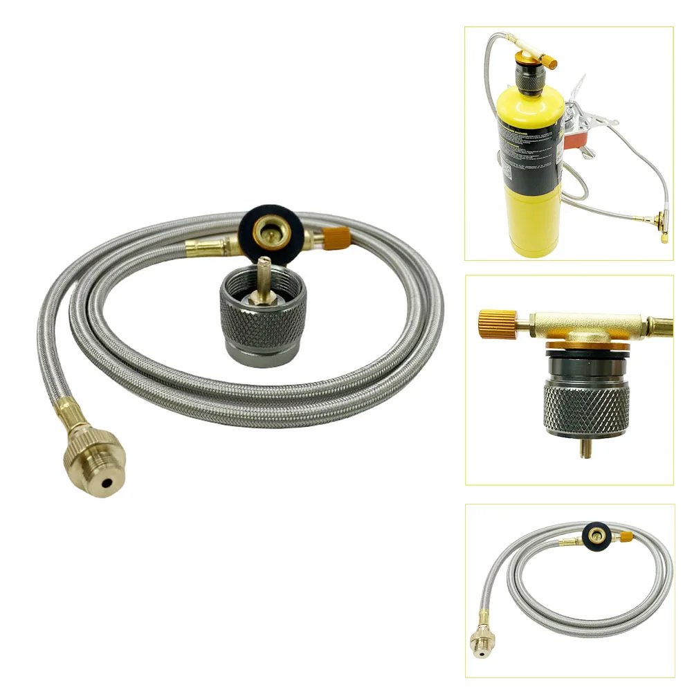 1Set Outdoor Camping Gas Stove Extension Tube Butane Gas Refill Adapter Cooking Picnic Camping Equipment Connector Accessories image 3