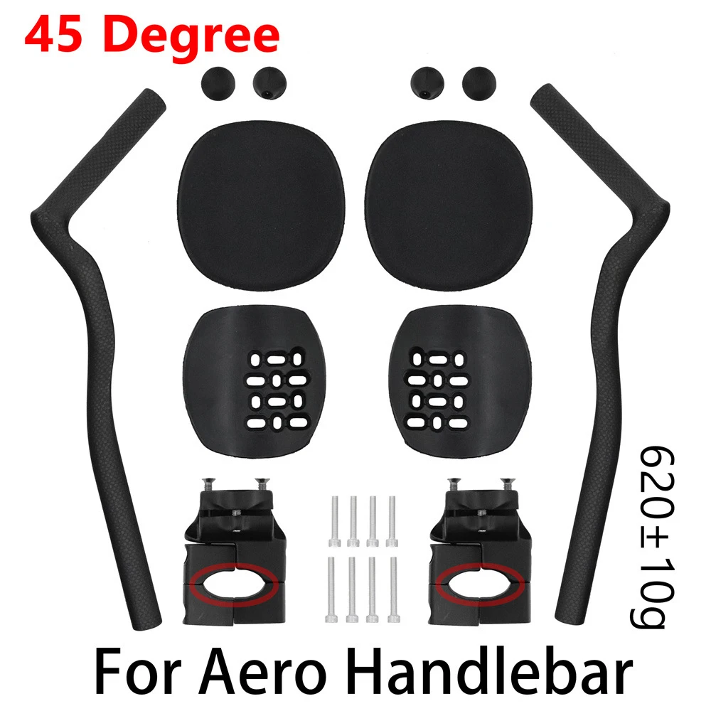 Carbon Road Stuur Fietssteun Bar TT Stuur Clip Op Aero bar 30 ° /45 °   Triatlonstuur