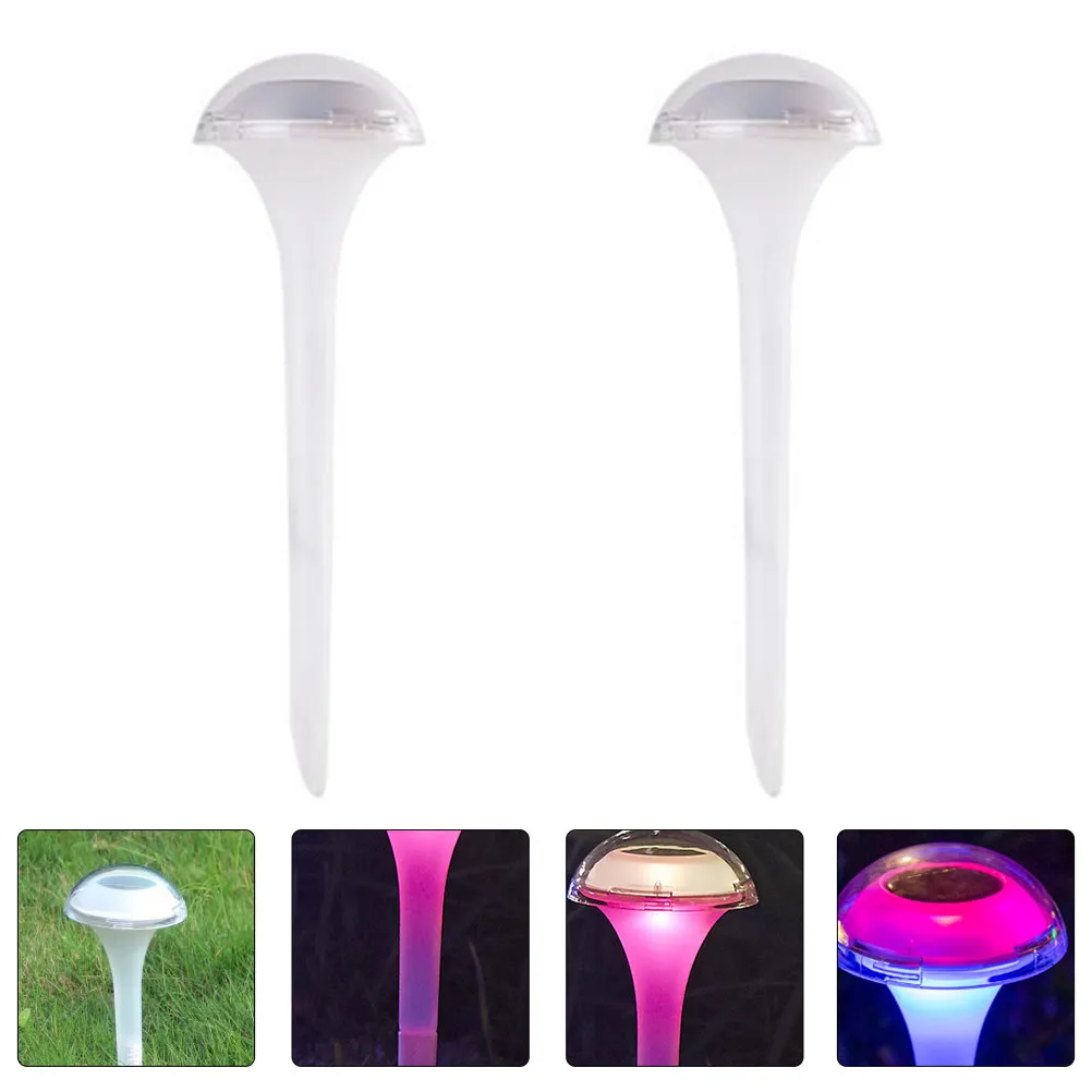 

2 шт. солнечных садовых светильников в форме гриба с автоматической зарядкой для двора, патио, дорожек и ландшафтного декора