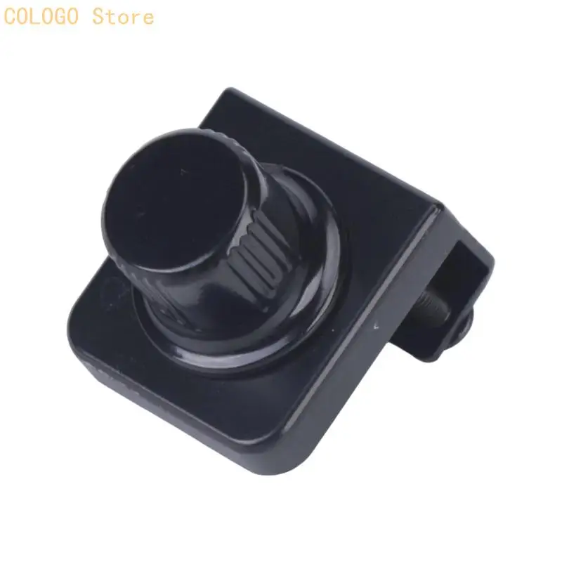Metal Glass Cabinet Door Lock Set with Twist Knob, No Drill Clamp-Fit Hardware for Display Cabinets and Cupboards D0LD