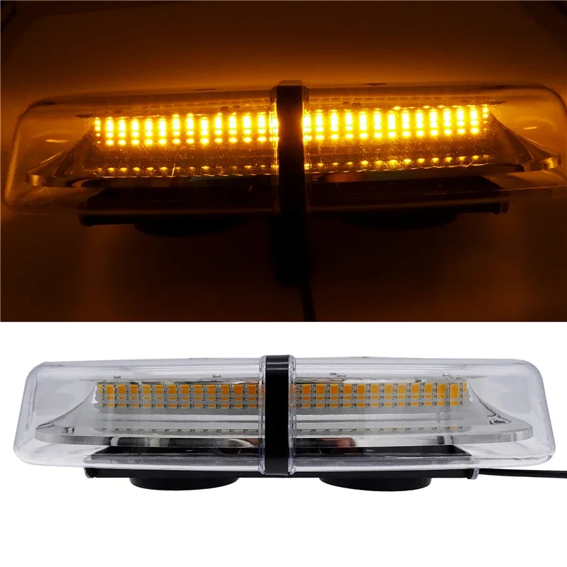 

Car Work Light Roof LED Strobe Light Yellow Double Switch Emergency Warning Signal Lamp Truck Fire Engine Excavator