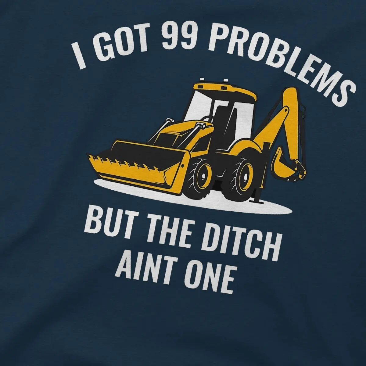 Tops 100% Cotton Leisure Sports xcavator Backhoe Heavy Equipment Operator Men's and women's T-shirts Top image 5