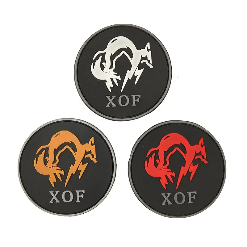 Alloy Equipment Xof Spy Shadow Stickers GS Game Peripheral Armband Military Rubber Patches PVC Hook and Loop Badge Appliques