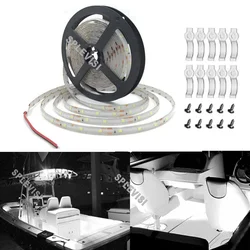 Kit de luz LED para barco, luces de pontón marinas de 16 pies, luces interiores impermeables IP65 para barco, luz de Gunwale, luz de cubierta de barco