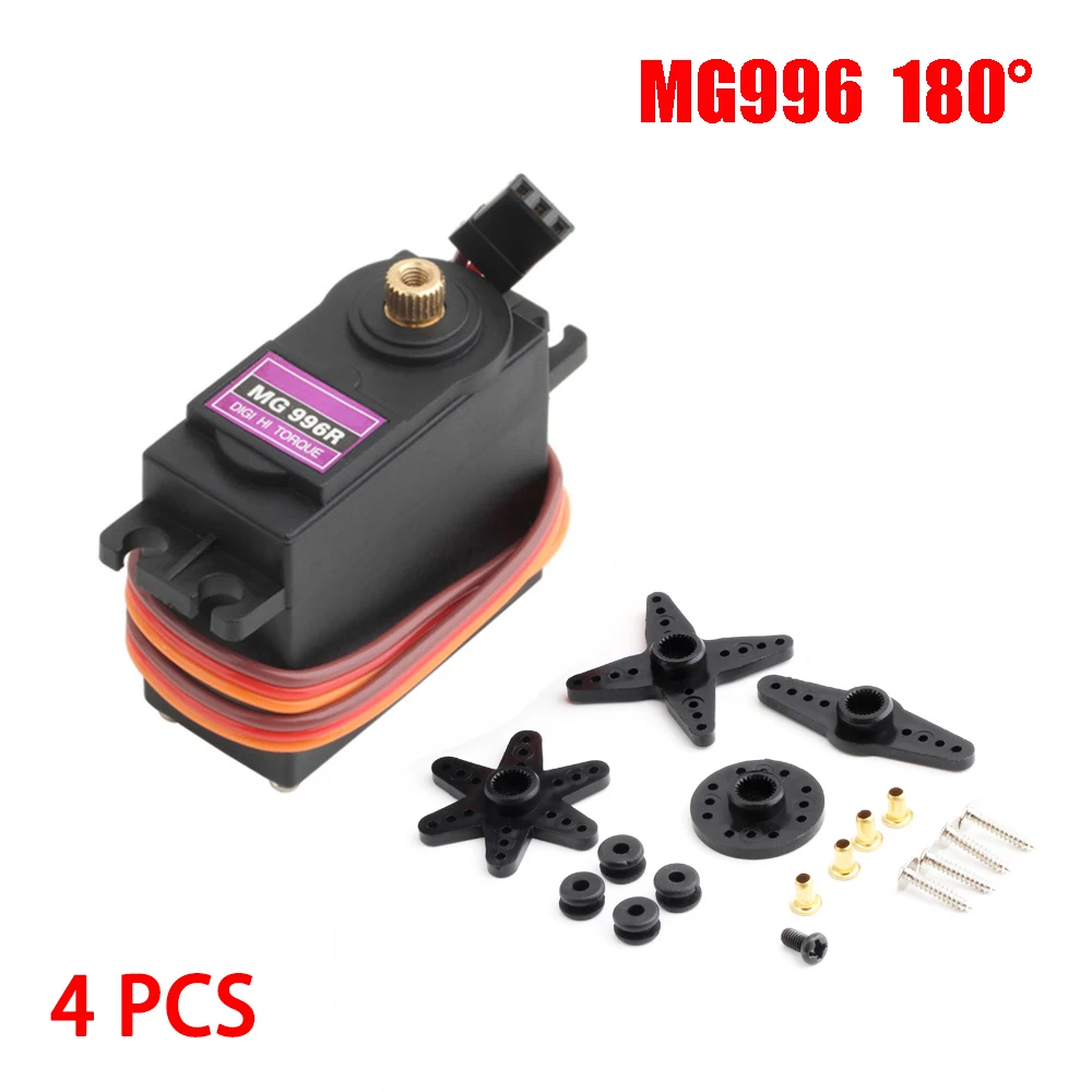 4PCS 13KG 15KG Servo Digitale MG995 MG996R Servo Alle Metal Gear voor JR Auto RC Model helikopter Boot Arduino UNO DIY