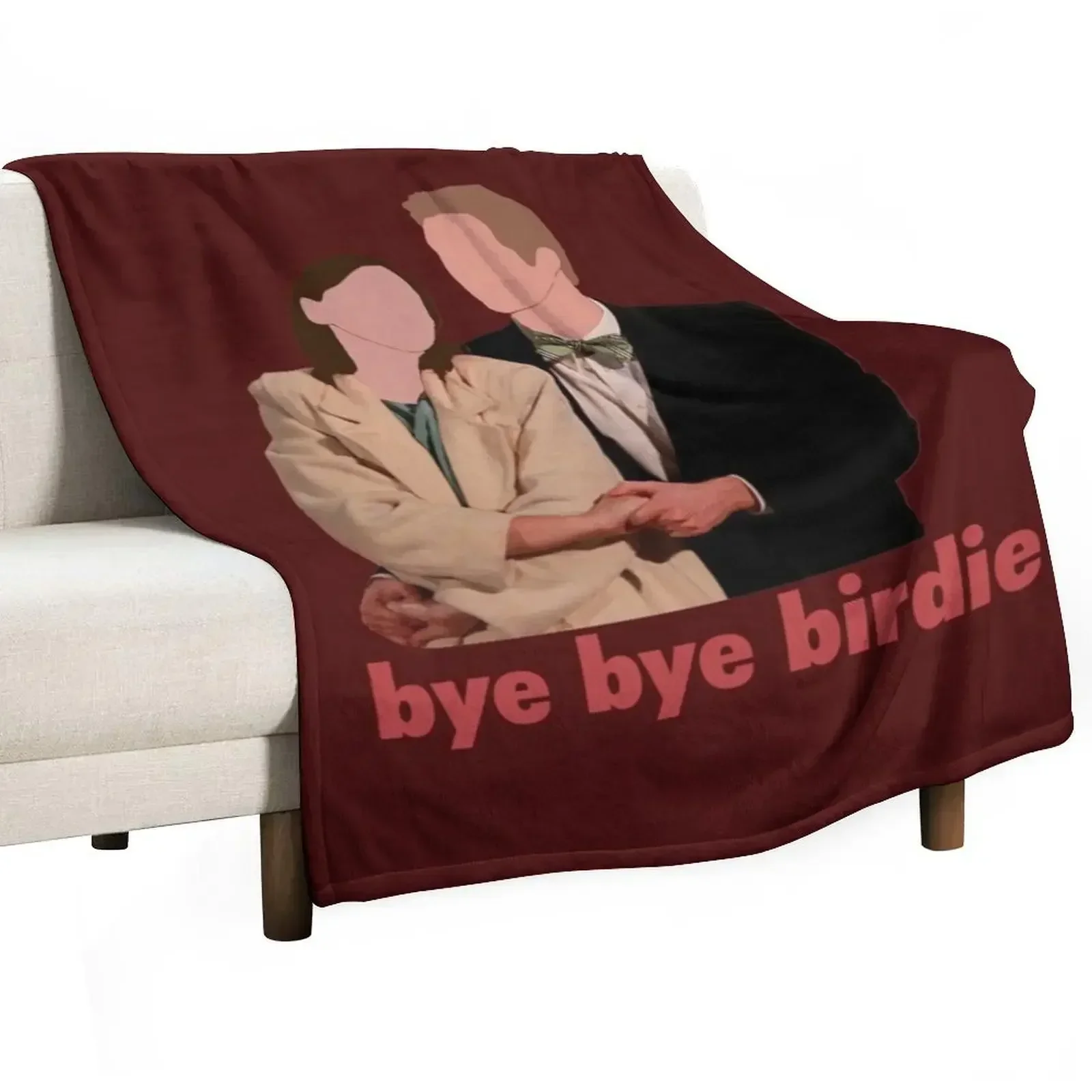 

Bye bye birdie Throw Blanket for winter Flannel Retros Decorative Beds Blankets