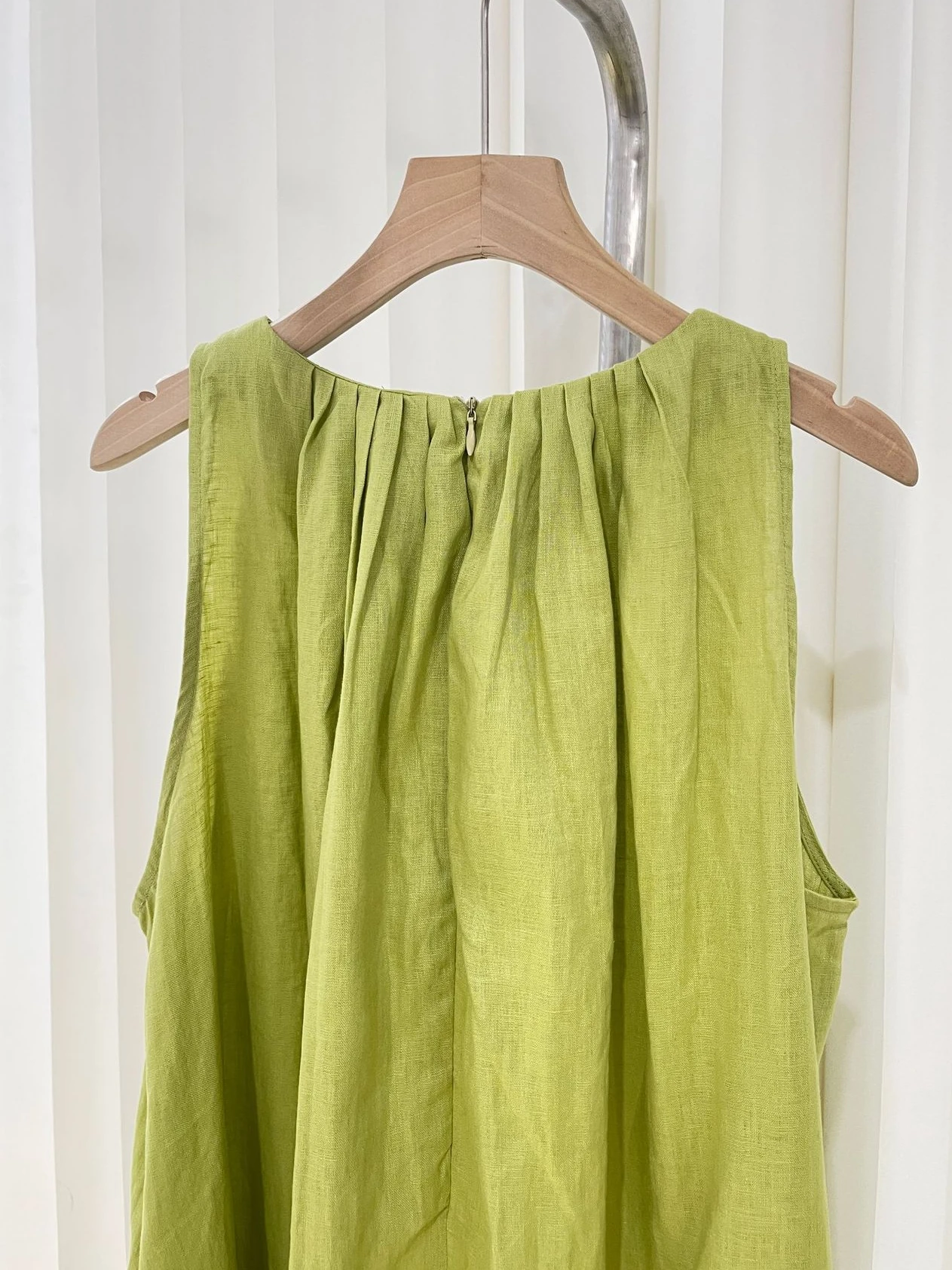 สบายๆสไตล์เสื้อกั๊กผ้าฝ้ายผู้หญิงหลวมยาวรอบคอชุดโรแมนติกบรรยากาศ Vestidos N824