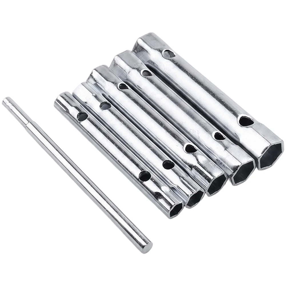 Hex Socket Wrench Set for Precision Maintenance Hollow Tubular Design Dual Size Ends per Wrench Steel Material