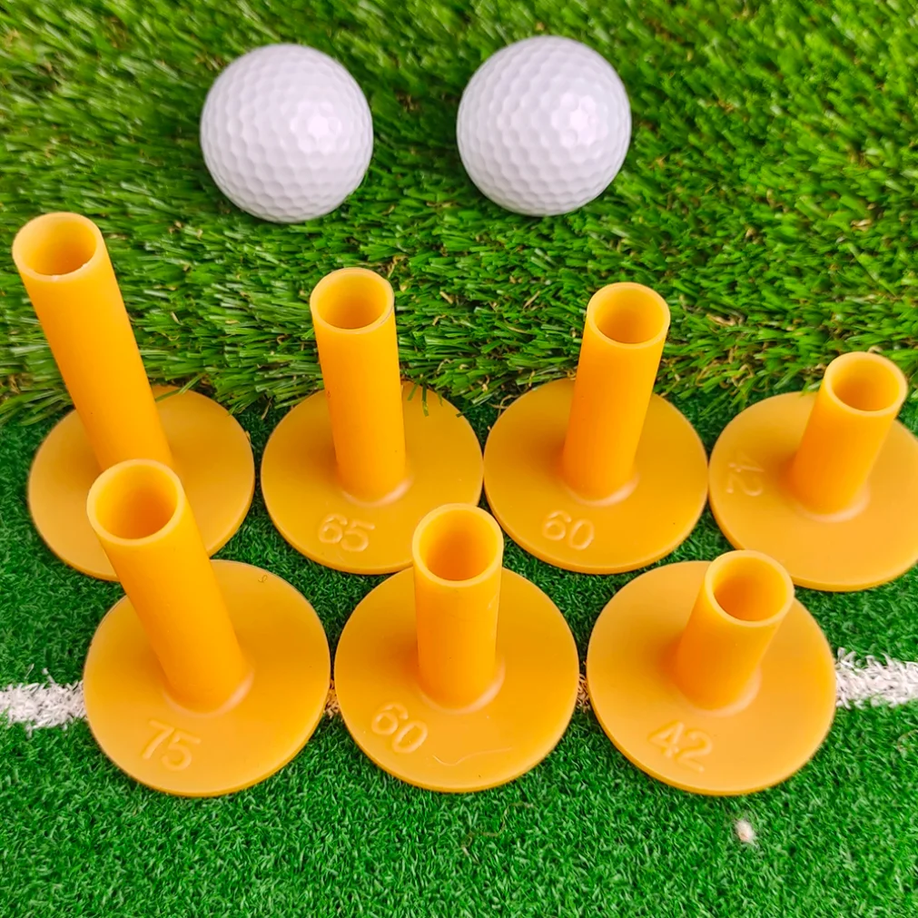 5Pcs/set Rubber Golf Tee Training Practice Ox Tendon Tee Golf Ball Holders Practice field dedicated ball seat Striking pad 2025