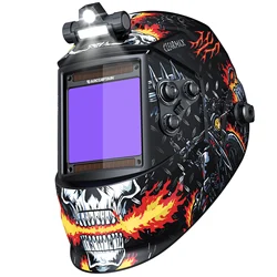 ARCCAPTAIN Welding Mask Auto Darkening Welding Helmet With Light For MIG MAG TIG Cutting 4 Arc Sensor True Color Welder Face Cap