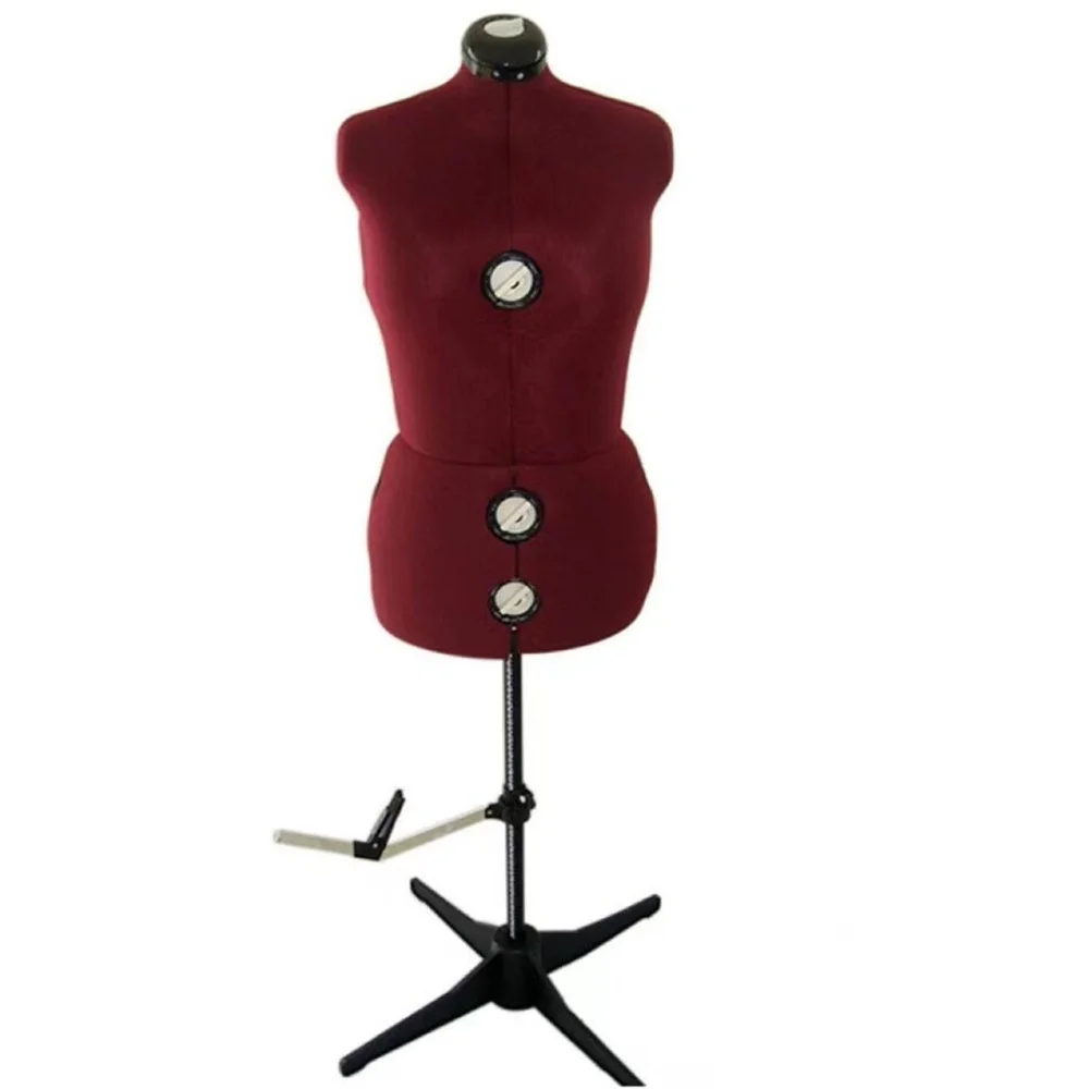 Imagem -03 - Capa de Tecido Costura Feminino Tailor Manequim Corpo para Design de Roupas Busto Vestido Forma Stand Base de Metal Ajustável E218 Estilo