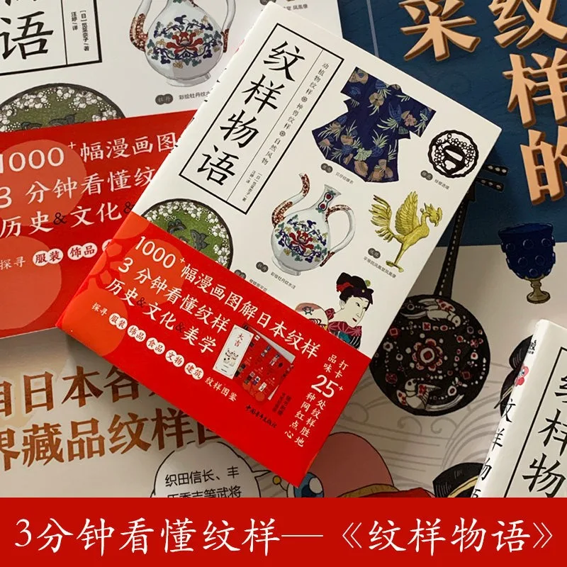 Japanese Tradition Pattern Dictionary Pattern Design Book Monogatari Motifs Flora Fauna Mythical Beasts Snow Wave Pine