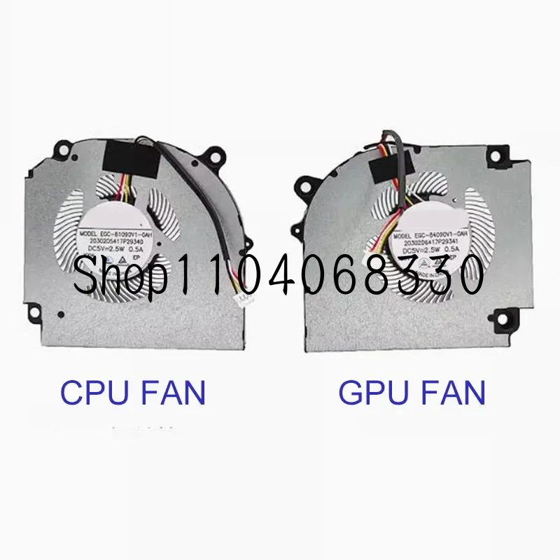 

New Laptop CPU Cooling Fan GPU Cooler For Clevo PD70S PD50S EGC-84090V1-0AH EGC-81090V1-0AH DC5V