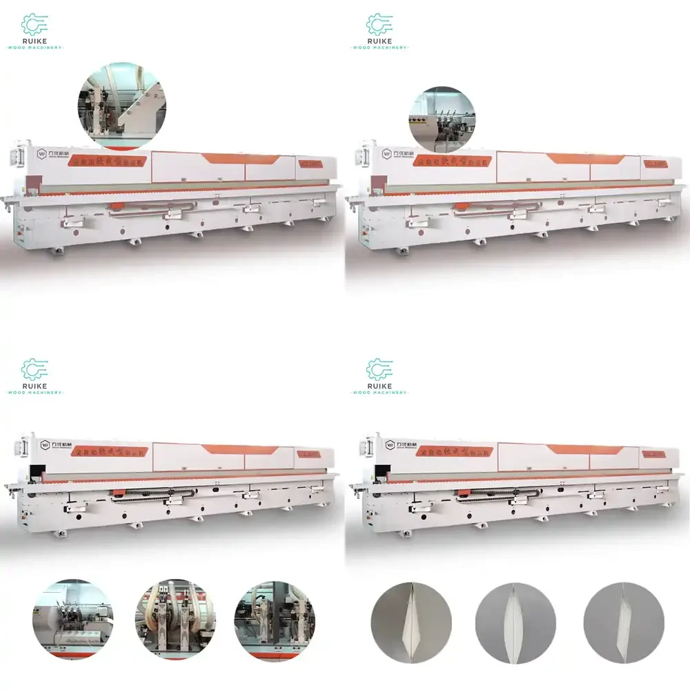 Latest Product Automatic Soft-forming Woodworking Pvc Edge Banding Machine with Pre-milling Corner Round Fine Trim Function