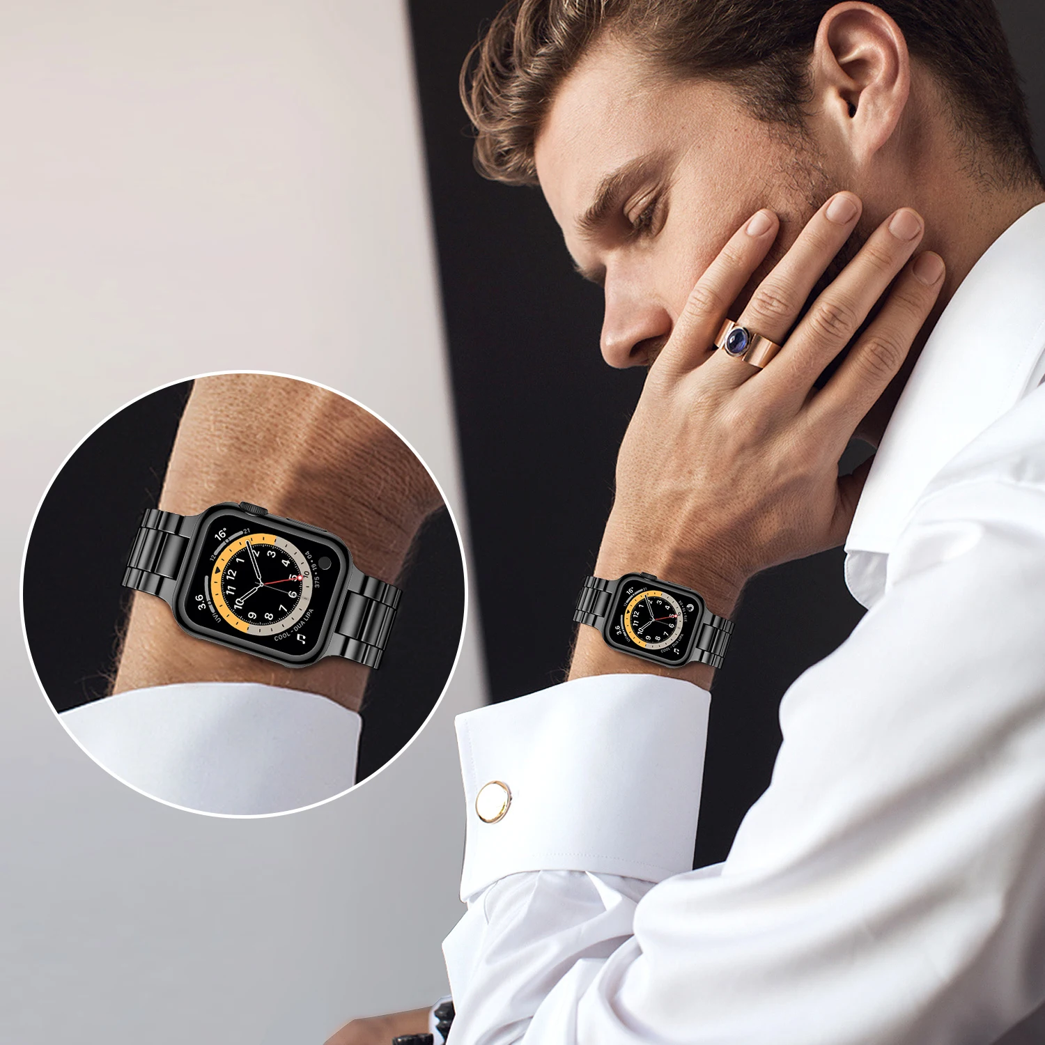 Stainless Steel Strap For Appl - Smartwatch Luxury Watches For Women ulasan dan harga