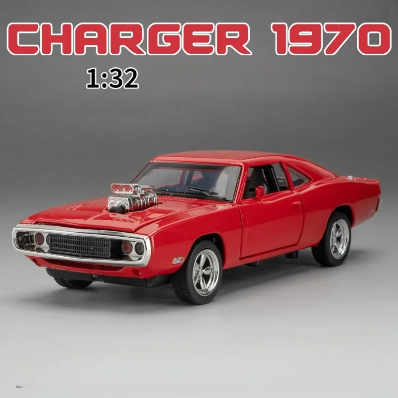 1/32 Scale Dodge Challenger Alloy Car Model Simualtion Fast and Furious Miniature Voiture Diecast Toy Vehicle Boy Birthday Gift