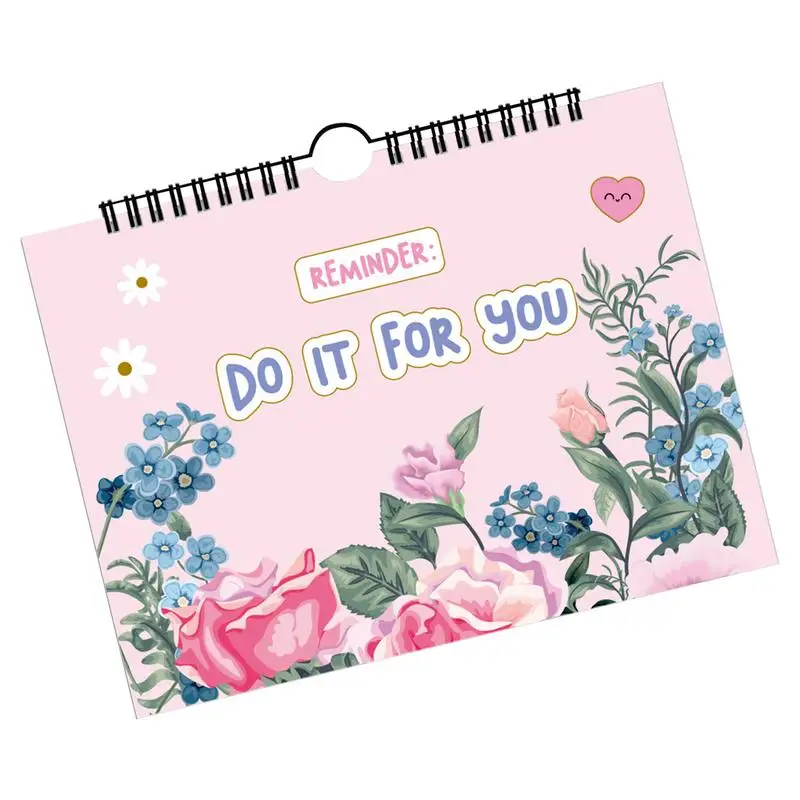 

Floral Cover Planner Notebook Monthly Organizer Notebook 12-Month Work Organizer Notebook For Students