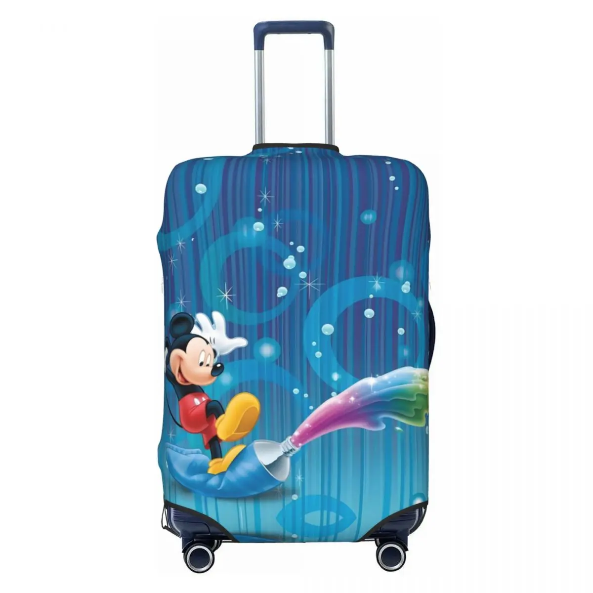 

Custom Mouse M-Mickeyes Mouse Cartoon Art Luggage Cover Elastic Classical Travel Suitcase Protective Covers Suit For 18-32 inch