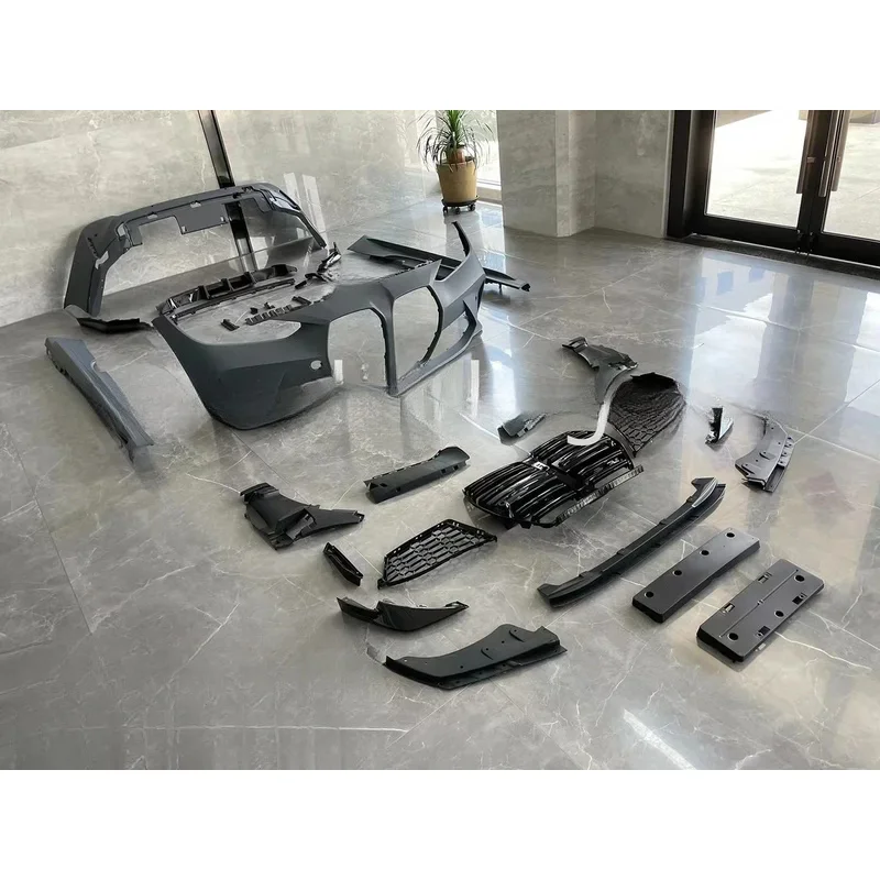 Hot Sale Car Front Rear Bumper Front Sp Rear Riffuser Grille Side Skirt M4 Body Kit G22 4