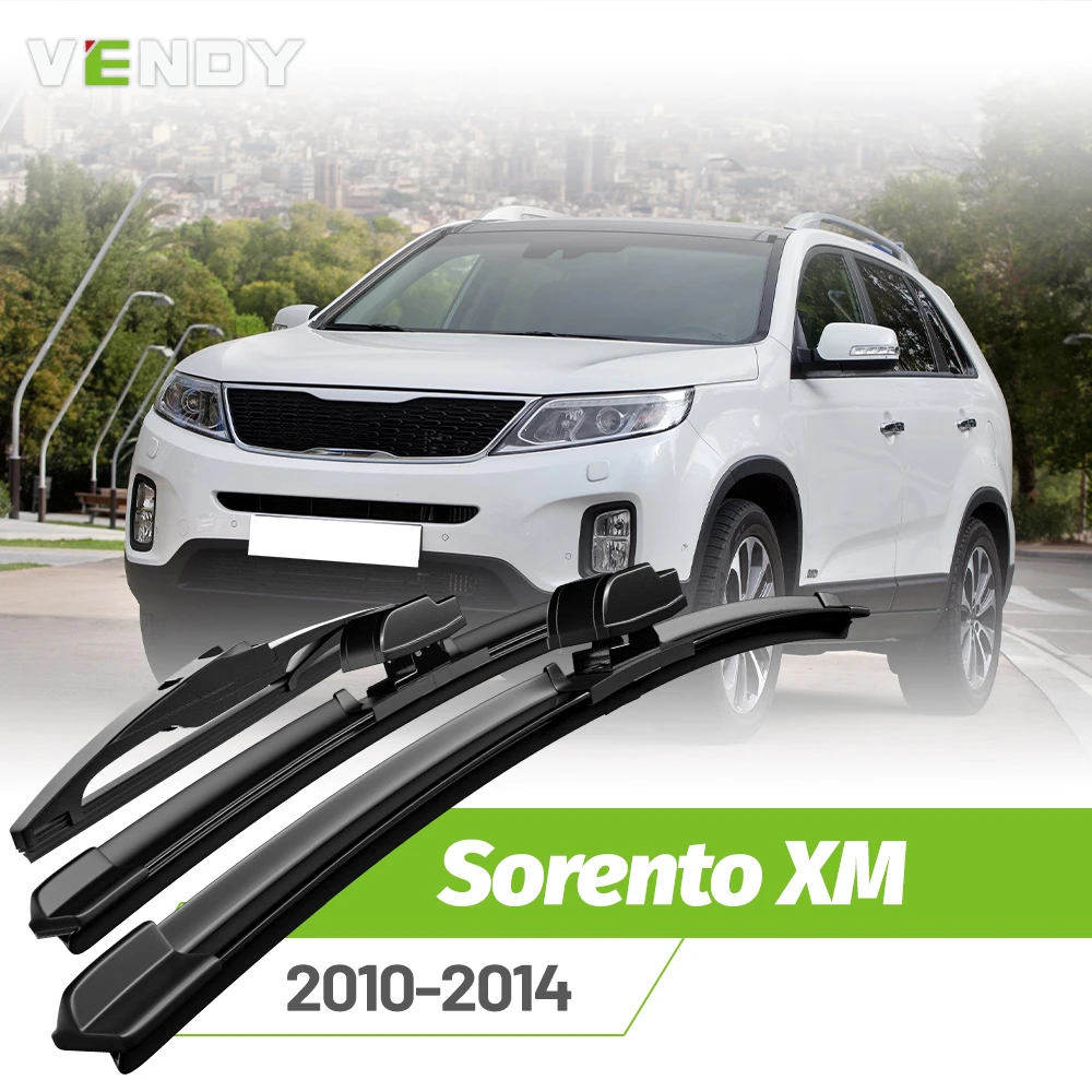Vordere und hintere Wischerblätter-Set für KIA Sorento MK2 (XM) 2010–2014, Windschutzscheiben-Regenbürsten, 24 Zoll + 20 Zoll + 11 Zoll