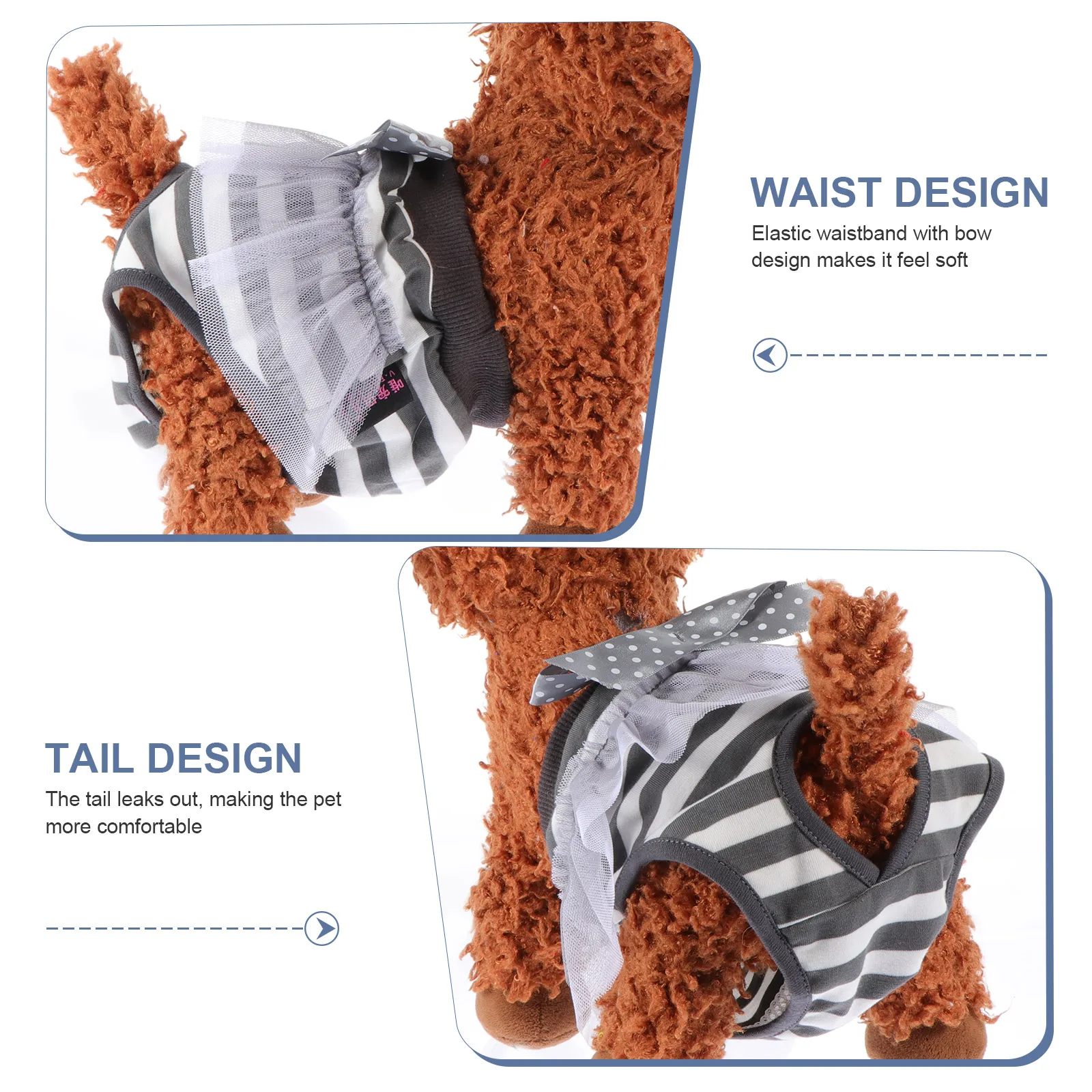 

Pet Physiological Pants Dog Diaper Cotton Puppy Supply Decorative Accessory Comfortable Material Protect Carpets Floors Home