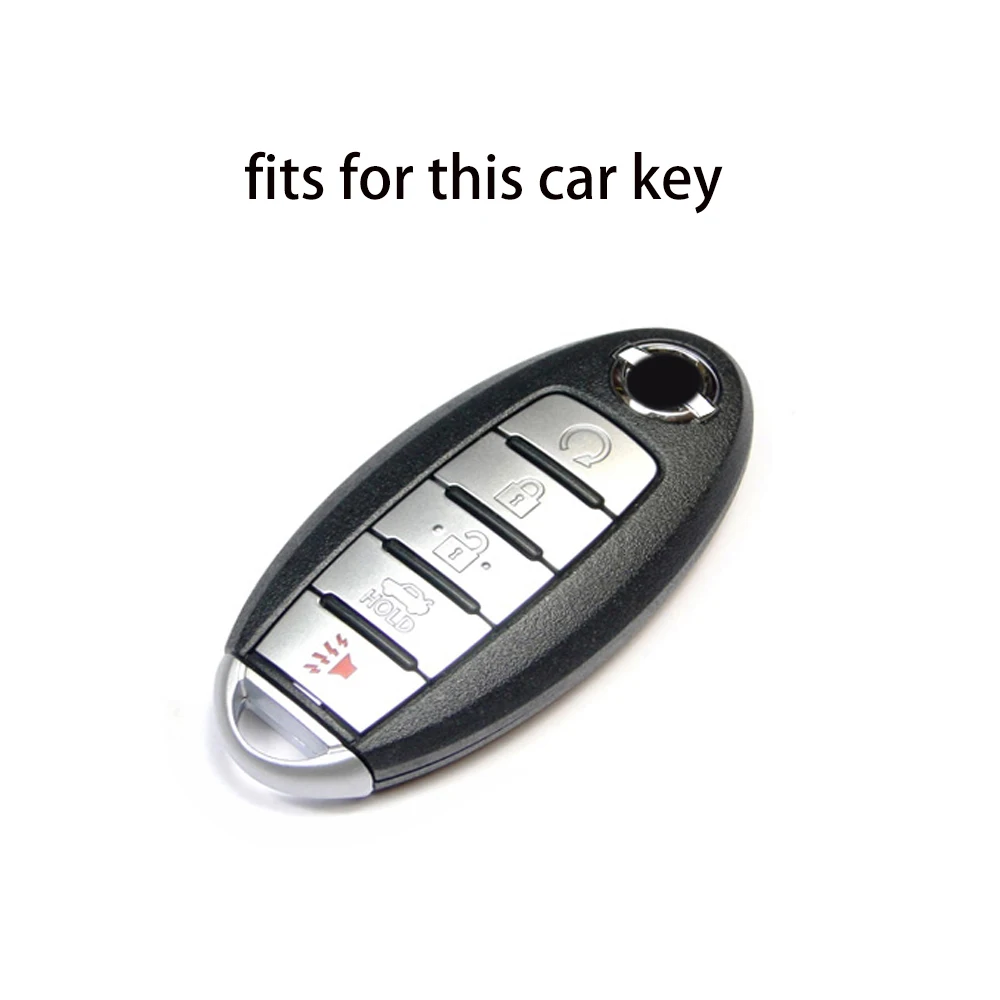 Key Fob Case Silicone Remote Cover 5keys Fit for Nissan 2019 Altima SL FWD Maxima Kicks SR Murano Pathfinder ARMADA Patrol