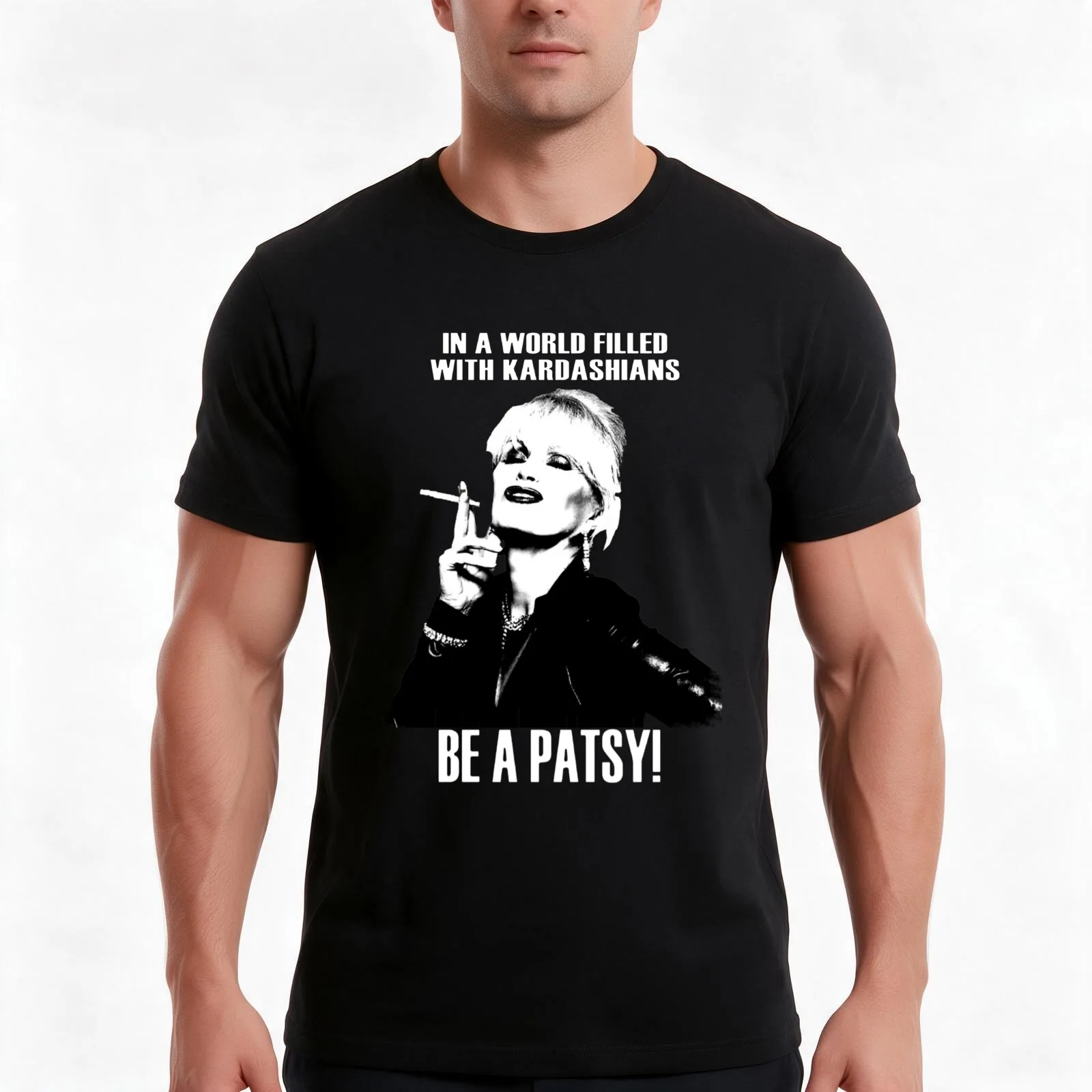 be a patsy T-Shirt, Summer Casual Cotton Tee, Oversized Streetwear Tops, Vintage Graphic Print, Loose Fit Short Sleeve