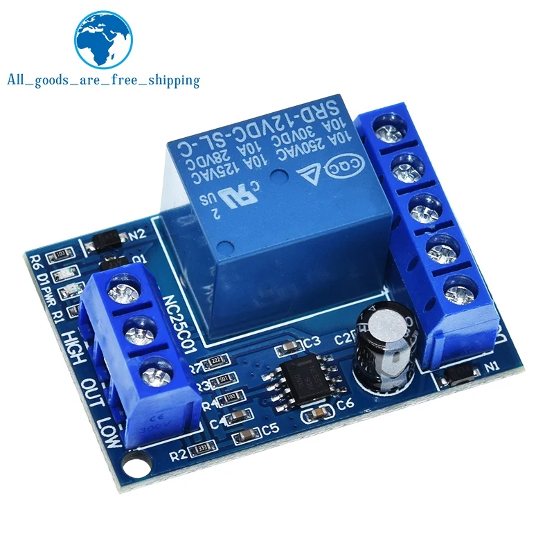 2 in 1 Pump Pour Water Automatic Controller DC 12V Liquid Level Sensor Switch Relay Module for Motor Fish tank Waterhouse Irriga