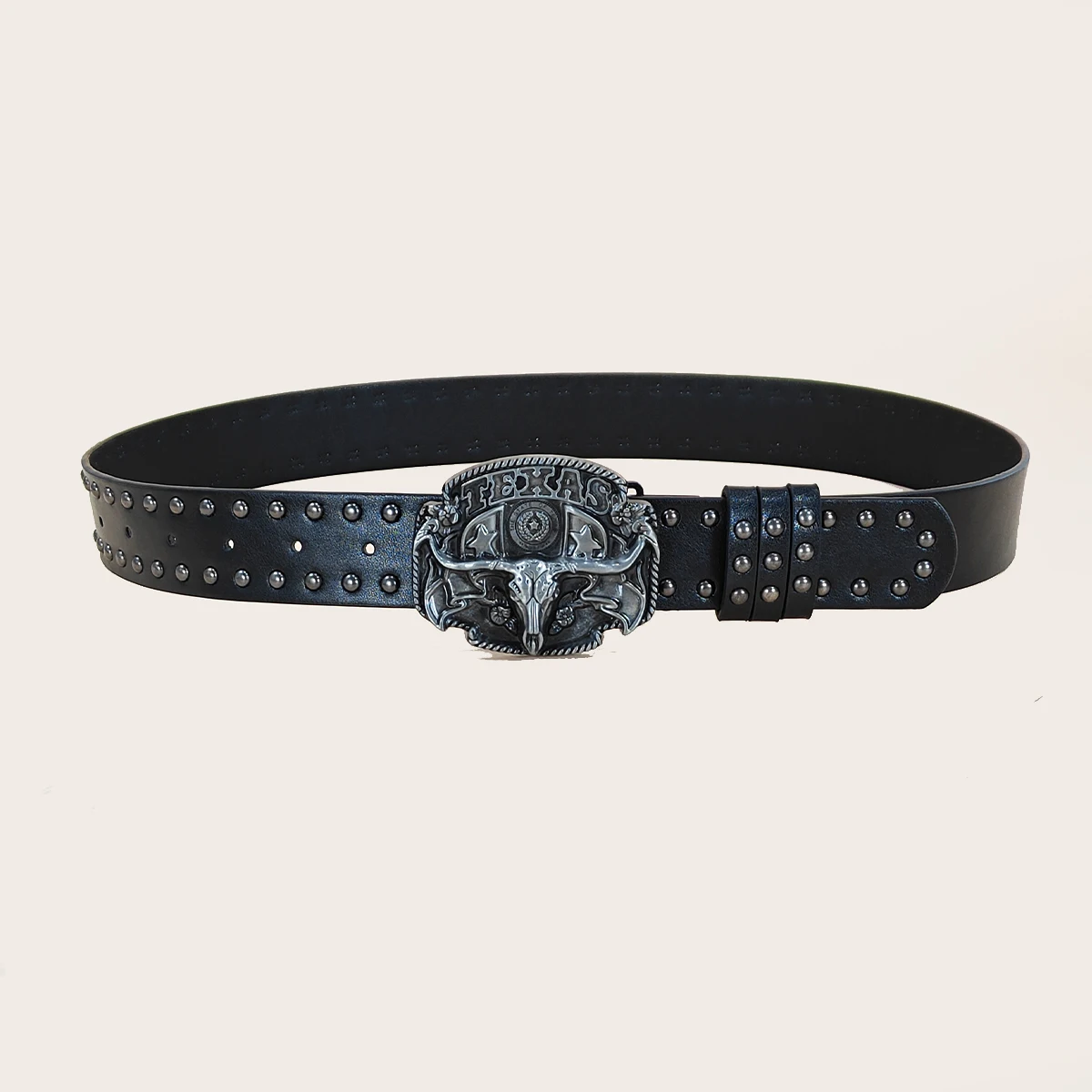 Schwerer Retro-Nietengürtel für Männer und Frauen, luxuriöser Designer-Modegürtel, hochwertiger Taillengürtel mit Jeans, neuer Plus-Gürtel-Trend. – Detail 9