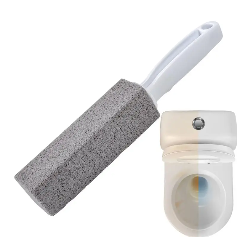 Pumice Stone Toilet Brush Bathroom WC Toilet Cleaning Stone with Handle Tile Sink Bathtub Limescale Stain Remove Cleaning Tools