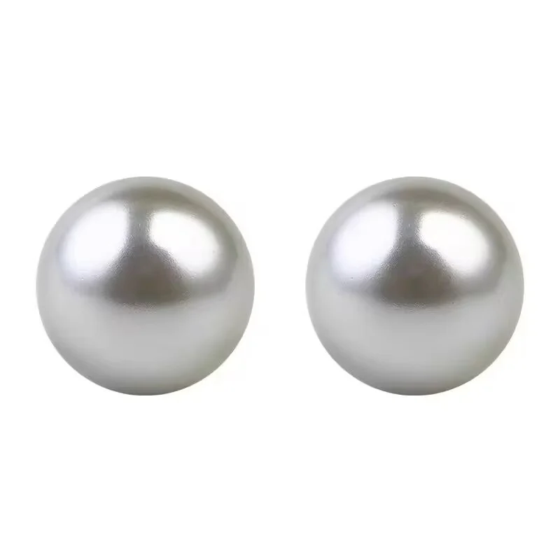 Senlissi- 18K Needle Natural Rio Gray Pearl  4-12mm and 925 Sterling Silver Stud Earrings for Women  Jewelry Gifts