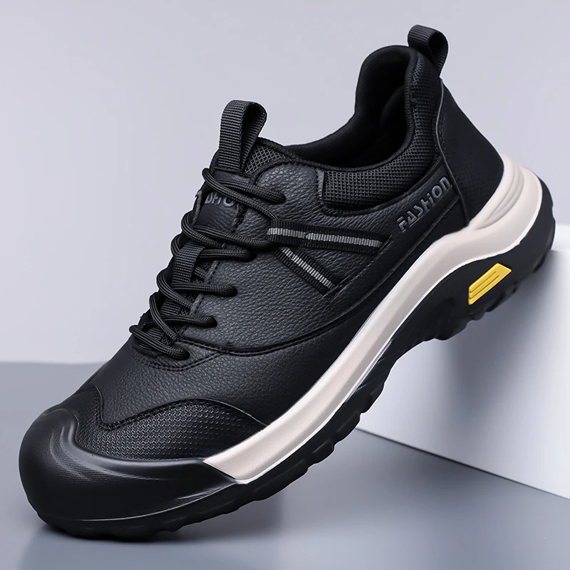 ​ حذاء بدون كعب للرجال الأكثر مبيعًا لعام 2025 - حذاء رياضي أبيض كلاسيكي، مسامي وممتص للصدمات، متين وغير قابل للانزلاق، مريح خفيف الوزن