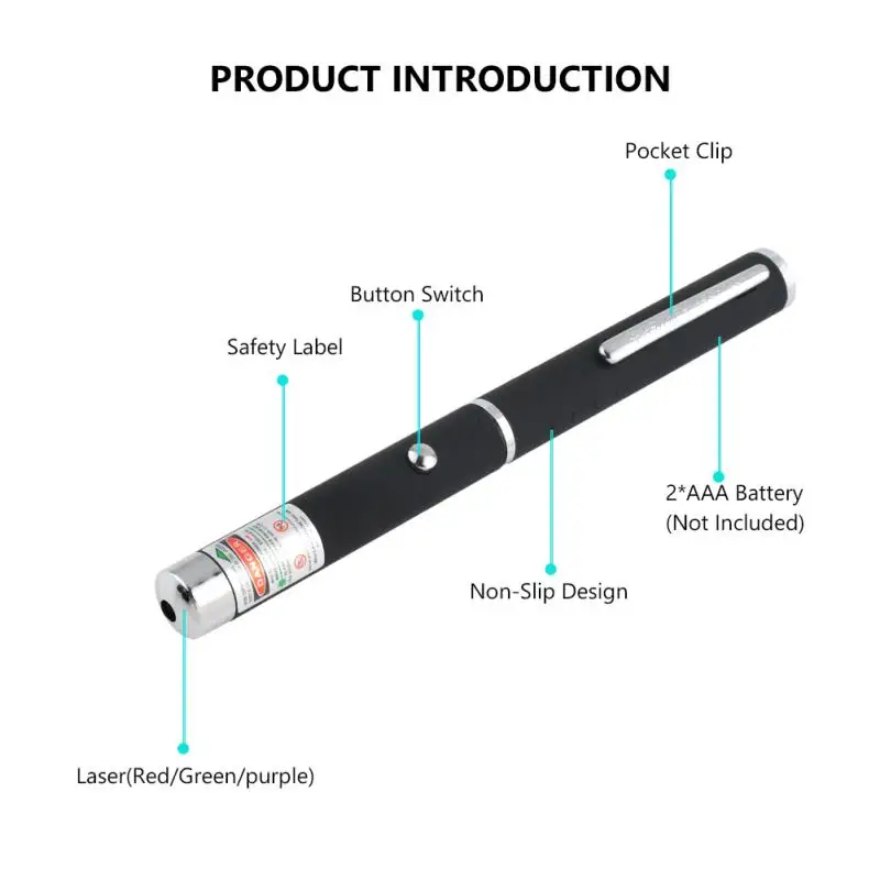 2/3/10/15/Set Powerful light 4Mw 650nm 530nm Sight Pointer Pen Beam Green Purple Red High for Office School Cat Toys Accessories