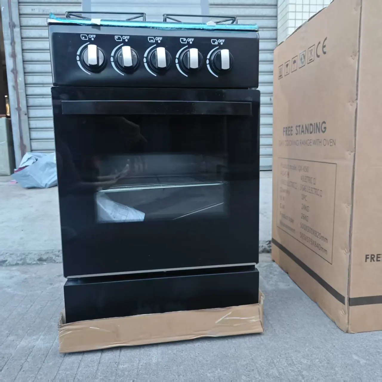 Household  Intelligent 4 Gas Outlets Upright Multifunctional Oven Combustible LPG Gas Stainless Steel Surface Two Burner Class