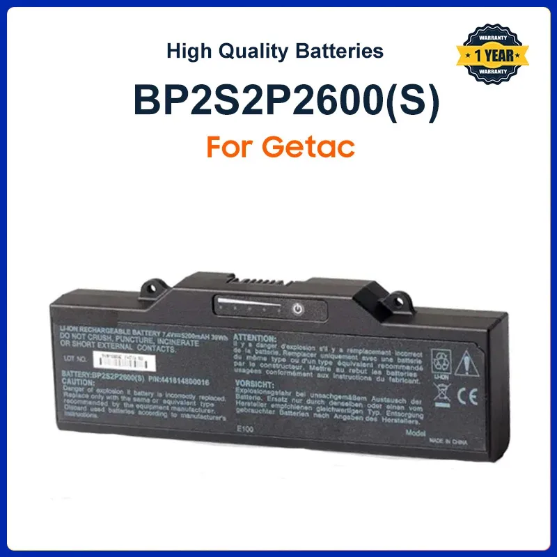 

BP2S2P2600(S) Laptop Battery For Getac E100 Notebook Battery BP2S2P2600(S) P/N:441814800016 BP2S2P2050(S)(P)