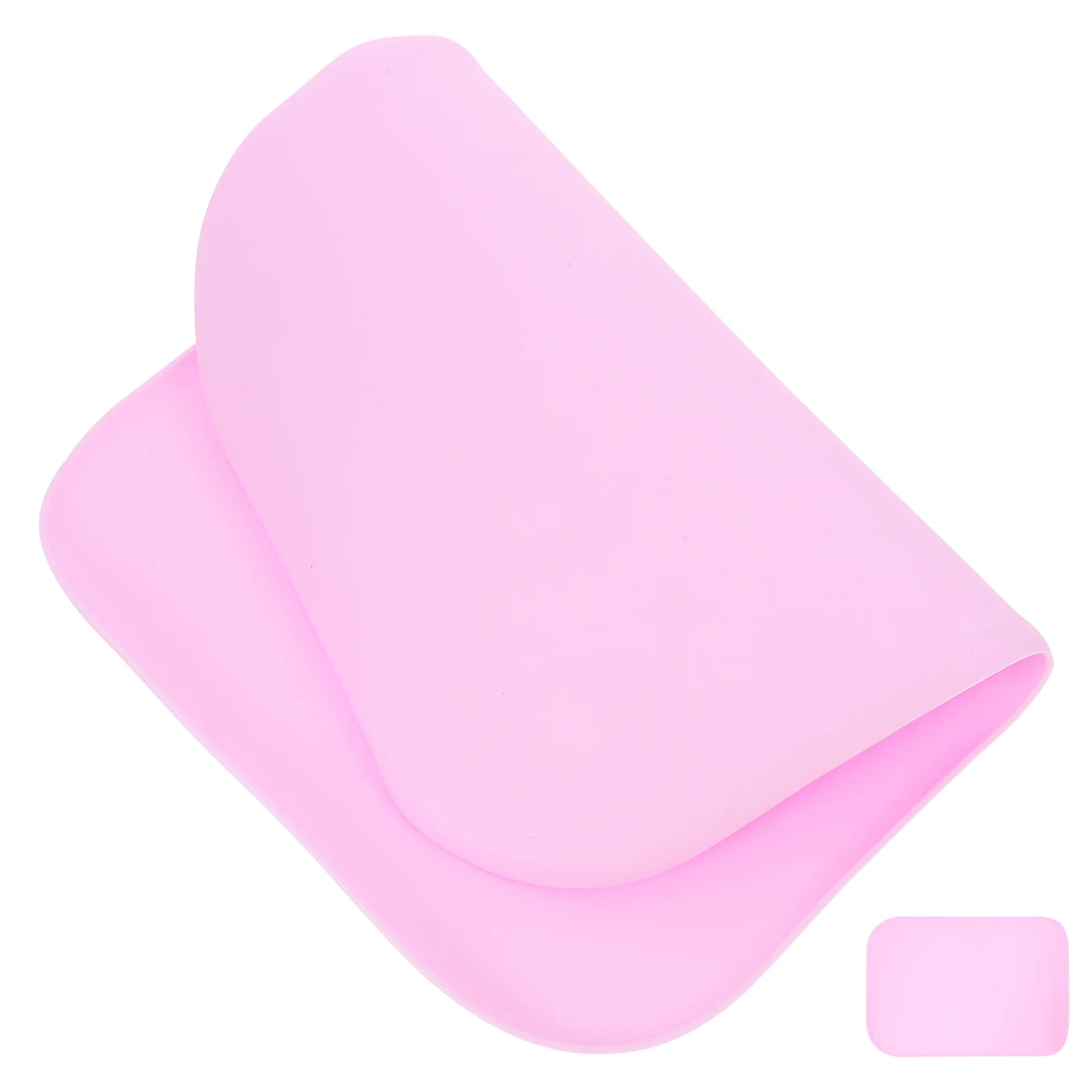 

Waterproof Pet Silicone Pet Feeding Mat Cat Food Mat Dog Bowl Reusable Puppy Feeding Light Grey 517C Small Pink
