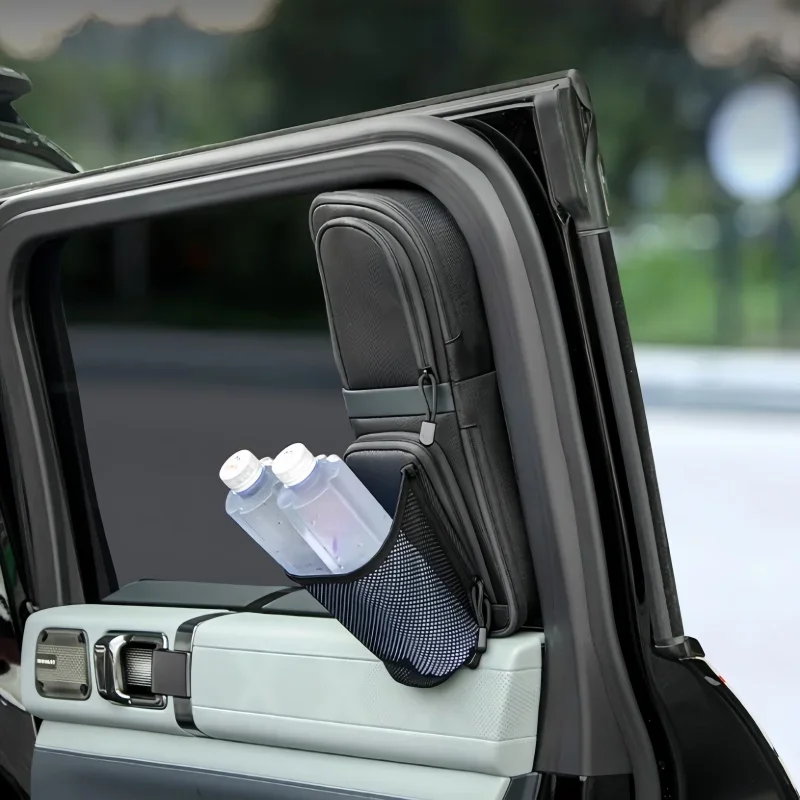 سيارة الأوسط نافذة الباب حقيبة التخزين صالح ل BYD ليوبارد 5 2023 2024 2025 نافذة السيارة الجانبية التكتيكية تخزين حقيبة قماش قنب الملحقات #2