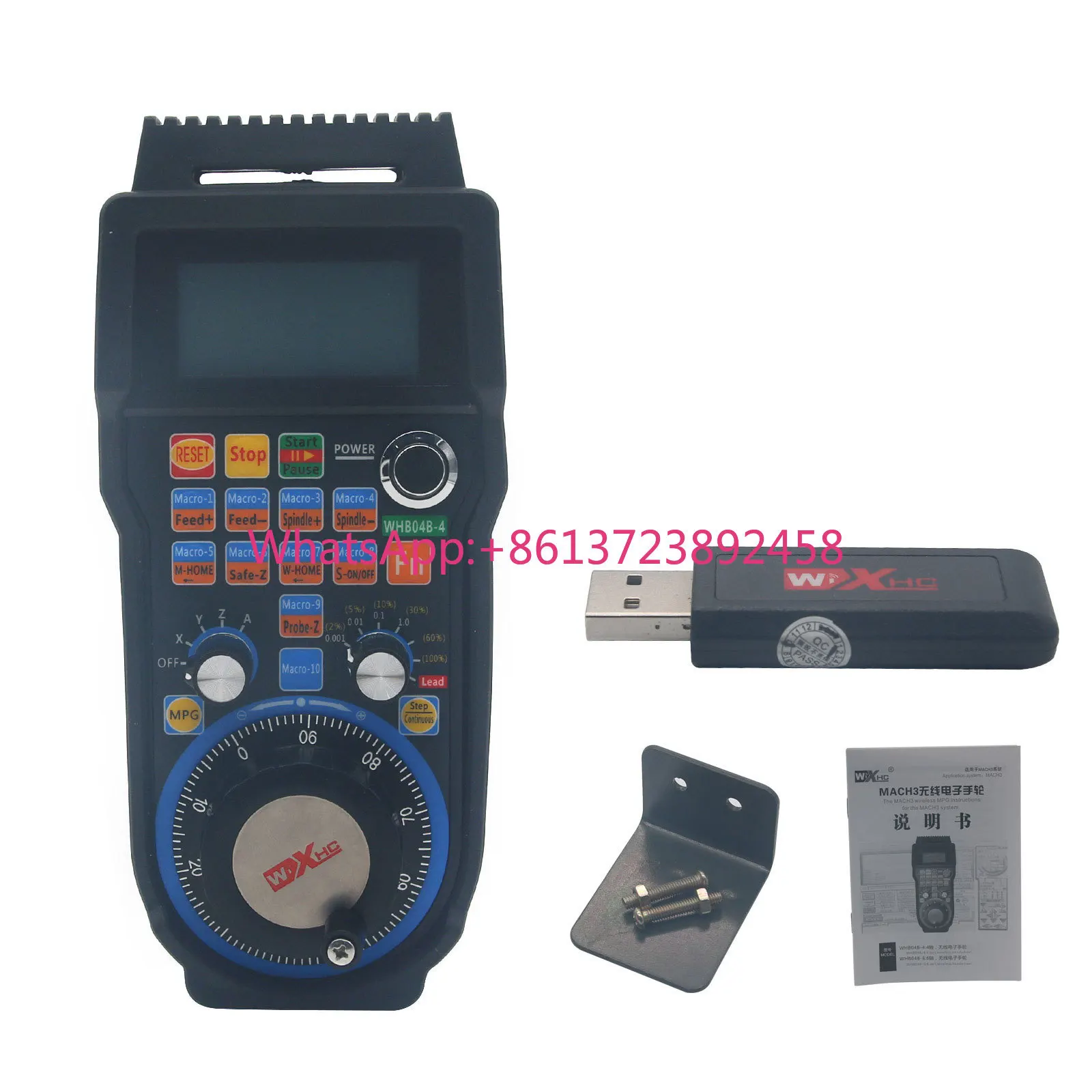 New Generation Mach3 4 Axis Wireless CNC Pendant Handwheel