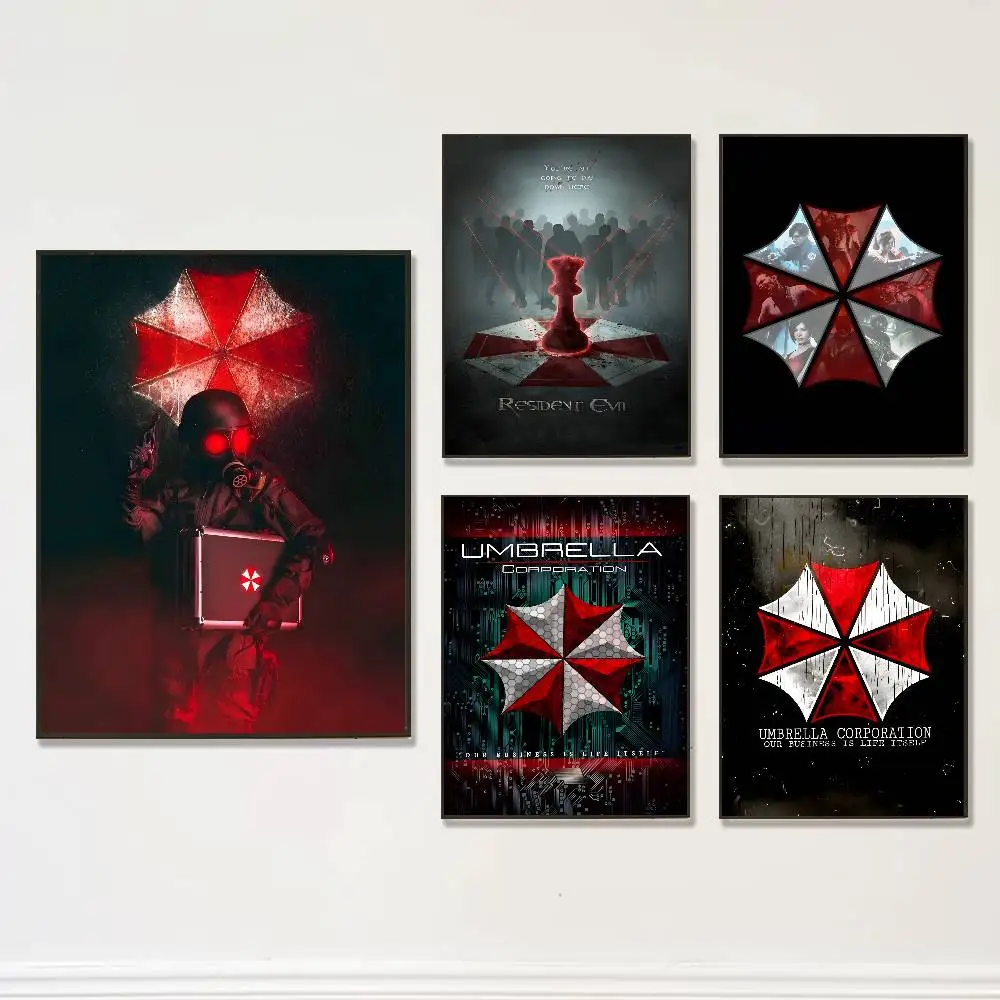 Umbrella Corporation Poster Prints Wall Art Picture Painting Gift Living Room Restaurant Bar Large Dec Sticker