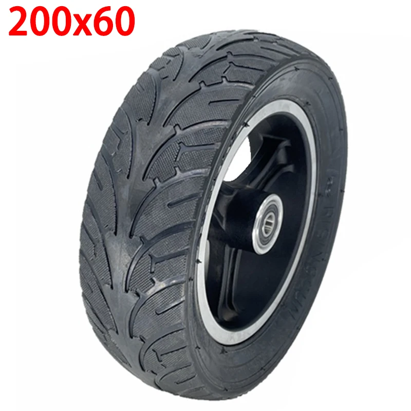 Electric scooter wheels 200x60  200x50 scooter solid tires with rims 8 inch Non inflatable explosion proof tyres and hub