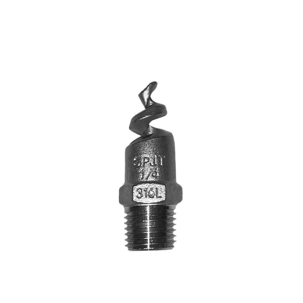 

316L Stainless Steel Spiral Nozzle Silver Male Thread Atomization Nozzle Joint Connector Pipe Fitting Garden Spray Sprinkler